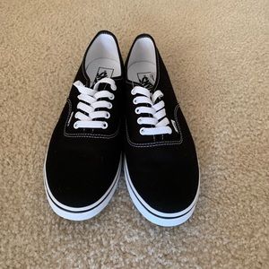 Brand new, never worn Black Vans